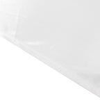 10ftx10ft White Double Drape Pleated Satin Event Curtain Drapes, Glossy Photo Backdrop Event Panel - Bell Racket Store