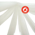 10ftx20ft Ivory Sheer Durable Flame Resistant Ceiling Drape Curtain Panels - Bell Racket Store
