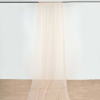 10ftx20ft Nude Sheer Durable Flame Resistant Ceiling Drape Curtain Panels - Bell Racket Store