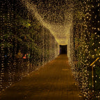 10ftx30ft LED Curtain String Lights, 8 Modes Warm White 900 LED Plug - in Waterproof Fairy Lights for Indoor Outdoor Backdrop - Bell Racket Store