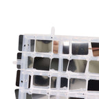 10sq.ft Shiny Silver Square Sequin Shimmer Wall Party Photo Backdrop, Active Spangle Wall Art DÃ©cor Panels - 10 Panels - Bell Racket Store