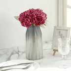 11" Mulberry Real Touch Artificial Silk Peonies Flower Bouquet - Bell Racket Store