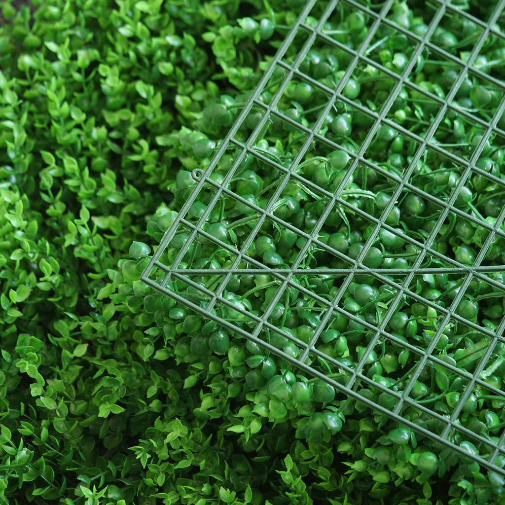 11 Sq ft. Artificial Baby Green Boxwood Hedge Garden Wall Backdrop Mat - 4 Panels - Bell Racket Store