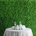 11 Sq ft. Artificial Baby Green Boxwood Hedge Garden Wall Backdrop Mat - 4 Panels - Bell Racket Store