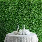 11 Sq ft. Artificial Baby Green Boxwood Hedge Garden Wall Backdrop Mat - 4 Panels - Bell Racket Store