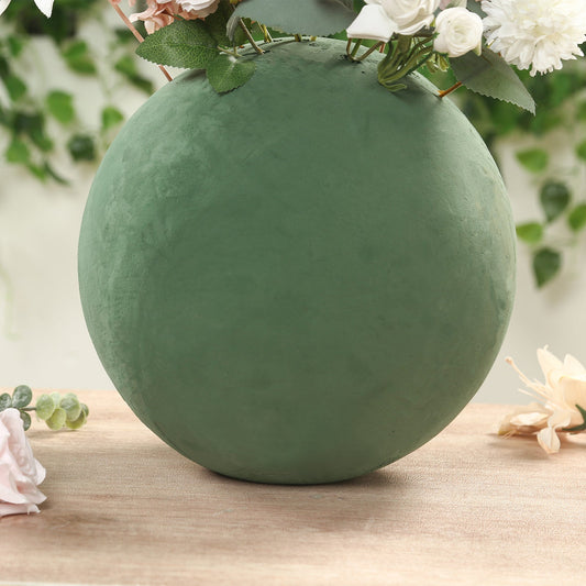 12" Green DIY Flower Arrangements Craft Foam Ball, Smooth Floral Foam Ball - Bell Racket Store