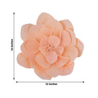 4 Pack 12" Blush Real-Like Soft Foam Craft Daisy Flower Heads