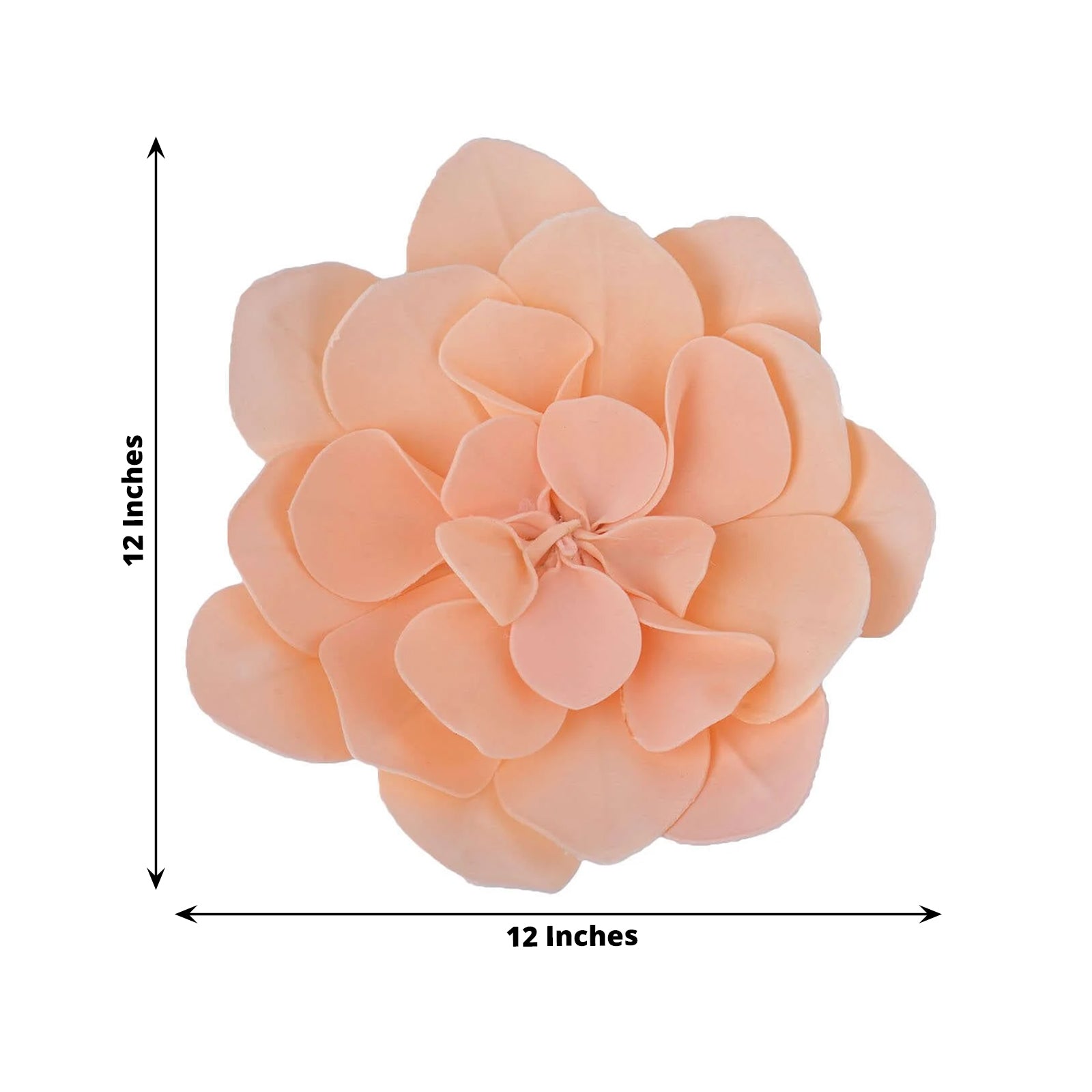 4 Pack 12" Blush Real-Like Soft Foam Craft Daisy Flower Heads