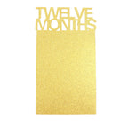 12 Month Milestone 1st Birthday Party Photo Backdrop Hanging Banner, Baby Photo Garland Banner - 5.5ft - Bell Racket Store