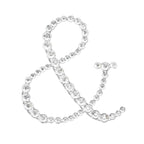 12 Pack | 1.5" Clear Rhinestone Monogram Letter Jewel Sticker Self Adhesive DIY Diamond Decor - and
