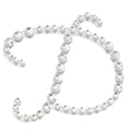 12 Pack 1.5" Clear Rhinestone Monogram Letter Jewel Sticker Self Adhesive DIY Diamond Decor - D
