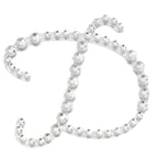12 Pack 1.5" Clear Rhinestone Monogram Letter Jewel Sticker Self Adhesive DIY Diamond Decor - D