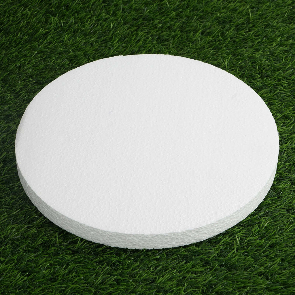12 Pack 10" White StyroFoam Disc, DIY Polystyrene Foam Craft Supplies