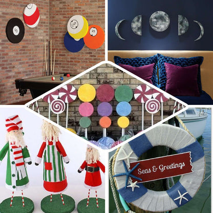 12 Pack 10" White StyroFoam Disc, DIY Polystyrene Foam Craft Supplies - NestOCart