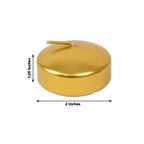 12 Pack 2" Metallic Gold Floating Candles â€“ Unscented Dripless Long - Lasting Disc Wax Candles for Weddings & Table DÃ©cor - Bell Racket Store