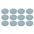 12 Pack 3" Dusty Blue Floating Candles, Unscented Dripless Wax Discs for Centerpieces - Bell Racket Store