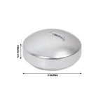 12 Pack 3" Silver Floating Candles, Unscented Dripless Wax Discs for Centerpieces - Bell Racket Store