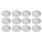 12 Pack 3" Silver Floating Candles, Unscented Dripless Wax Discs for Centerpieces - Bell Racket Store