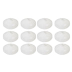 12 Pack 3" White Floating Candles, Unscented Dripless Wax Discs for Centerpieces - Bell Racket Store