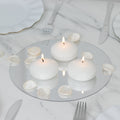 12 Pack 3" White Floating Candles, Unscented Dripless Wax Discs for Centerpieces - Bell Racket Store