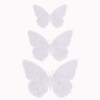12 - Pack 3D Butterfly Wall Decals, DIY Removable Mural Stickers White Cake Decorations Eye - Catching Design - Bell Racket Store