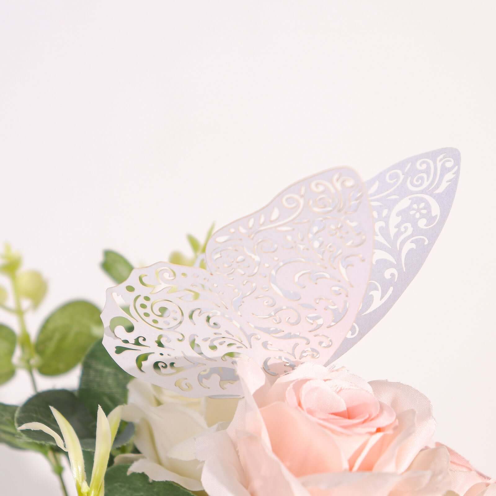 12 - Pack 3D Butterfly Wall Decals, DIY Removable Mural Stickers White Cake Decorations Eye - Catching Design - Bell Racket Store