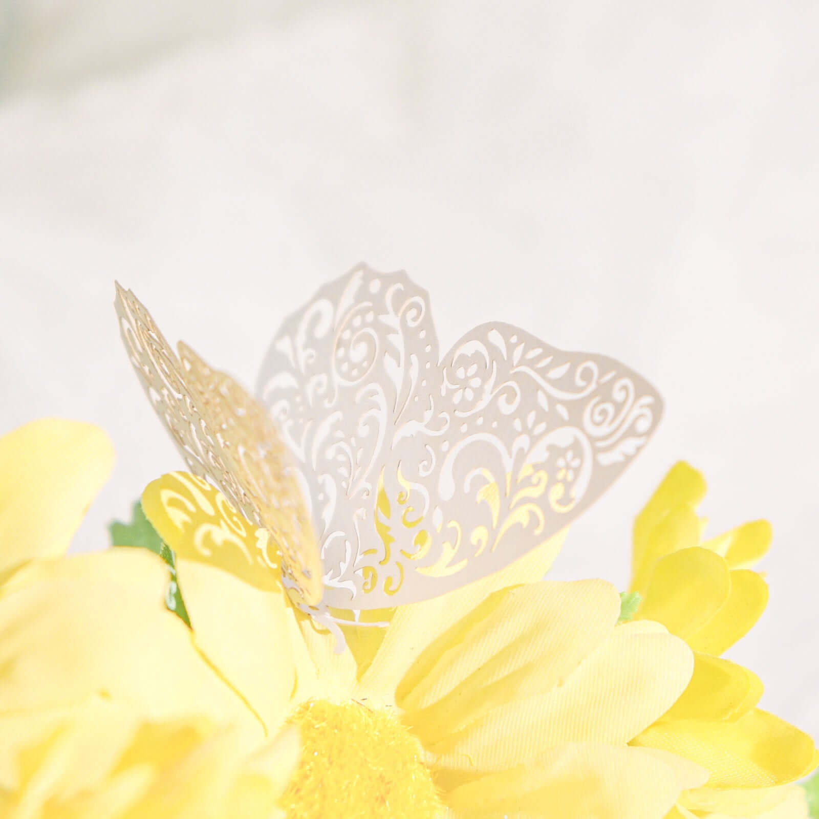 12 - Pack 3D Butterfly Wall Decals, DIY Removable Mural Stickers White Cake Decorations Eye - Catching Design - Bell Racket Store