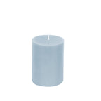 12 - Pack 3"x4" Unscented Dripless Pillar Candles â€“ Dusty Blue Long - Burning Wax Candles with Cotton Wicks for Home, Weddings & Event Decor - Bell Racket Store