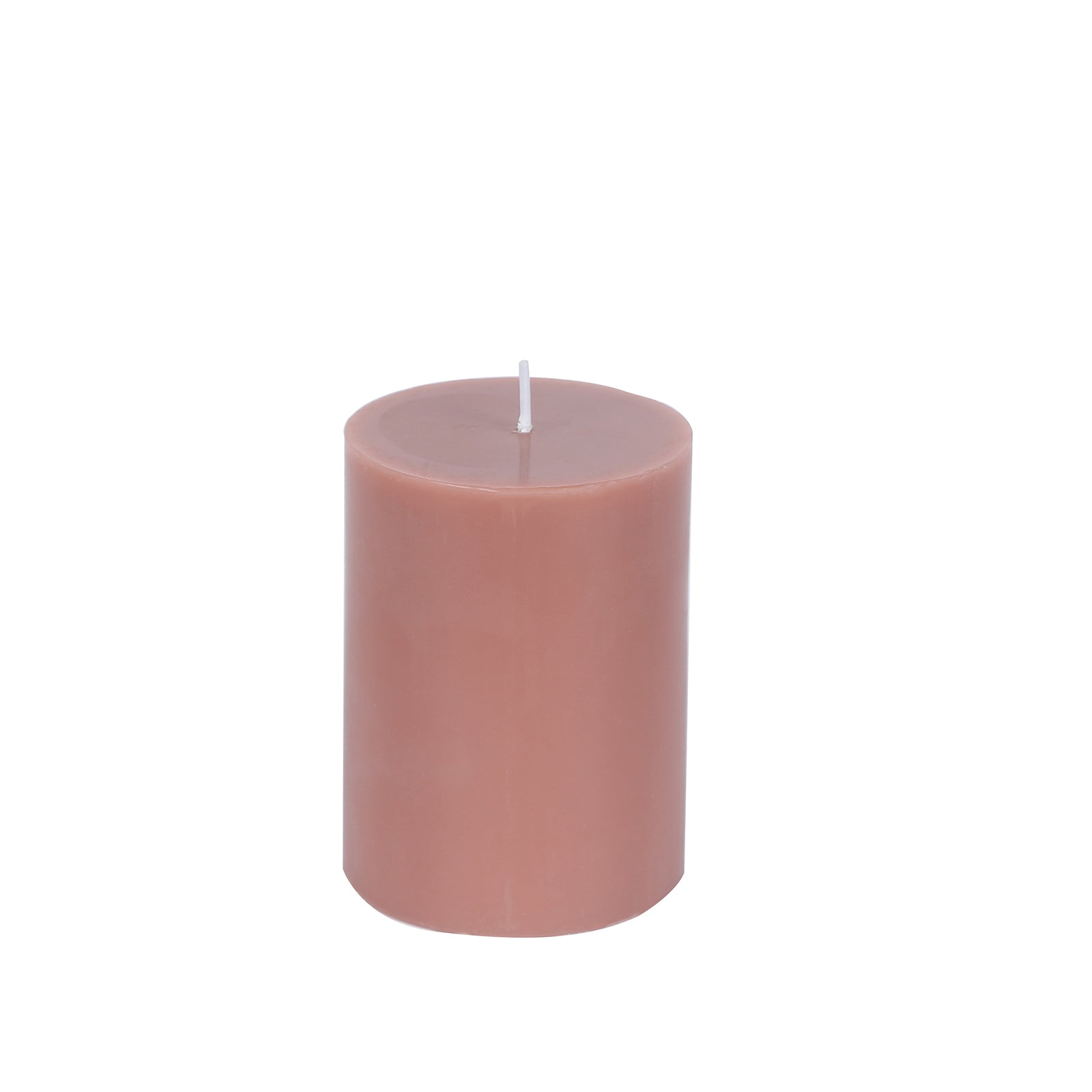 12 - Pack 3"x4" Unscented Dripless Pillar Candles â€“ Dusty Rose Long - Burning Wax Candles with Cotton Wicks for Home, Weddings & Event Decor - Bell Racket Store