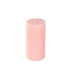 12 - Pack 3"x6" Unscented Dripless Pillar Candles â€“ Blush Long - Burning Paraffin Wax with Cotton Wicks - Bell Racket Store