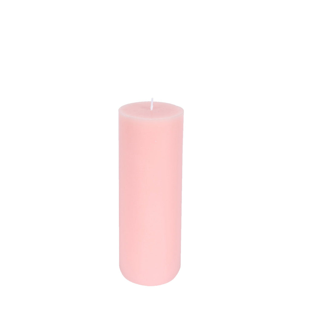 12 - Pack 3"x8" Unscented Dripless Pillar Candles â€“ Blush Long - Burning Wax Candles with Cotton Wicks for Home, Weddings & Event Decor - Bell Racket Store