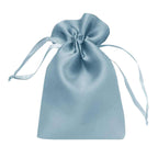 12 Pack 4"x6" Dusty Blue Satin Drawstring Wedding Party Favor Gift Bags - Bell Racket Store
