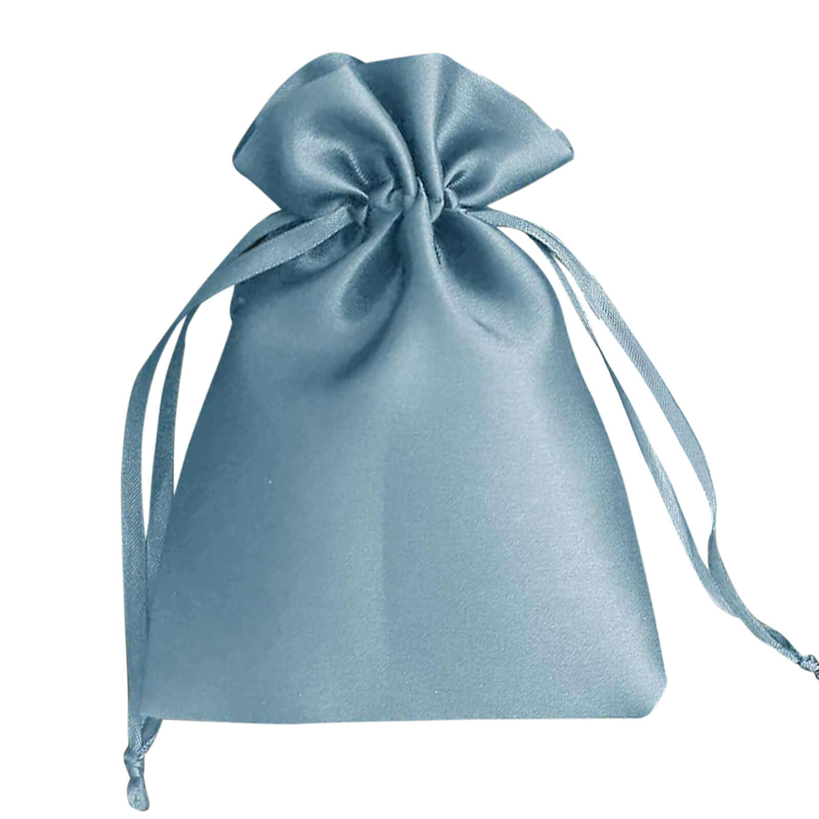 12 Pack 5"x7" Dusty Blue Satin Drawstring Wedding Party Favor Gift Bags - Bell Racket Store