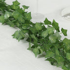 12 Pack 6.5ft Artificial Ivy Leaf Garland - Silk Hanging Vines for Wedding, Party, Garden and Wall Decor - Bell Racket Store
