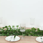 12 Pack 6.5ft Artificial Ivy Leaf Garland - Silk Hanging Vines for Wedding, Party, Garden and Wall Decor - Bell Racket Store