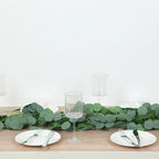 12 Pack Artificial Eucalyptus Leaves Garland, 6.5ft Silk Hanging Vines for Wedding, Party and Wall Decor - Bell Racket Store