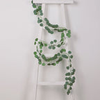 12 Pack Artificial Eucalyptus Leaves Garland, 6.5ft Silk Hanging Vines for Wedding, Party and Wall Decor - Bell Racket Store