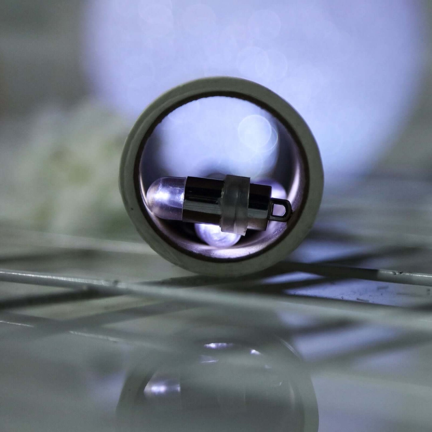 12 - Pack Balloon Lights Bullet Design White - Waterproof LED Centerpiece Filler Lights - NestOCart