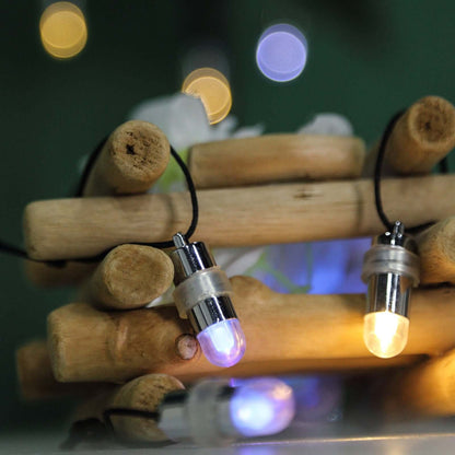 12 - Pack Balloon Lights Bullet Design White - Waterproof LED Centerpiece Filler Lights - NestOCart