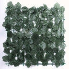 12 Pack Dark Green Artificial Ivy Hedge Privacy Screen Fence Wall Panel, Faux Leaf Greenery Backdrop Garden Decor - 32 Sq. ft. - Bell Racket Store