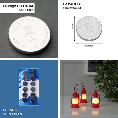 12 - Pack Lithium Coin Batteries CR2032 - 3 Volt Button Cell Design for Multi - Purpose Use - NestOCart