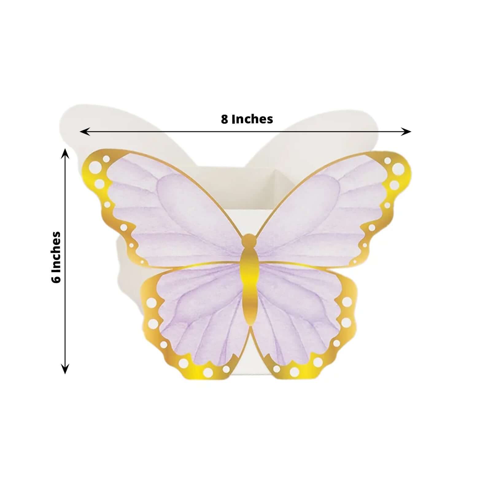 12 Pack Mixed Butterfly Candy Gift Favor Boxes, Paper Flower Boxes Centerpiece Tea Party Supplies - 6"x8" - Bell Racket Store