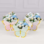 12 Pack Mixed Butterfly Candy Gift Favor Boxes, Paper Flower Boxes Centerpiece Tea Party Supplies - 6"x8" - Bell Racket Store