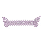 12 - Pack Paper Napkin Rings Laser Cut Butterfly Lavender Shimmery - Decorative Serviette Holders - Bell Racket Store