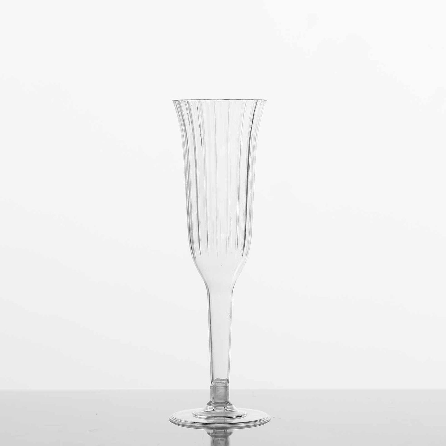 12 - Pack Plastic Champagne Flutes Clear Flared Design - Lightweight Disposable Toasting Glasses 6oz - NestOCart