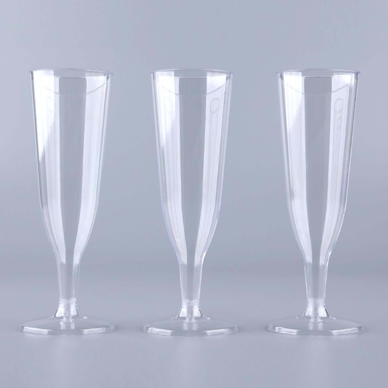 12 - Pack Plastic Champagne Flutes Hollow Stem Clear - Lightweight Disposable Glasses for Toasts 5oz - NestOCart