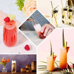 12 Pack Plastic Champagne Glasses in Amber Gold, Reusable Lightweight Champagne Flutes 9oz - Bell Racket Store