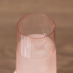 12 Pack Plastic Champagne Glasses in Transparent Blush, Reusable Lightweight Champagne Flutes 9oz - Bell Racket Store