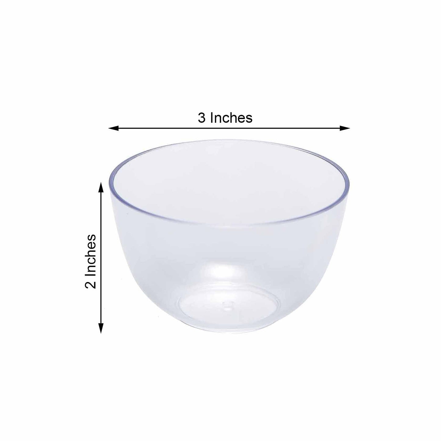 12 - Pack Plastic Mini Snack Bowls Clear - Compact Disposable Bowls for Parties 4oz - NestOCart