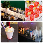 12 - Pack Plastic Party Cups Clear - Durable Disposable Tumblers for Drinks 17oz 5.5" - Bell Racket Store